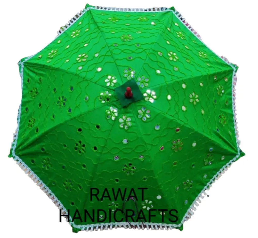 Indischer Sonnenregenschirm Sommergeschenk Mädchen Mode Regenschirm Patchwork Regenschirm rund Dekorations-Regenschirm GM-110323G