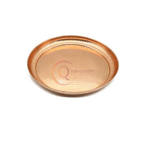 高品质锤制设计，适用于充电器板独特的电镀餐桌装饰餐具 - Product Image 1