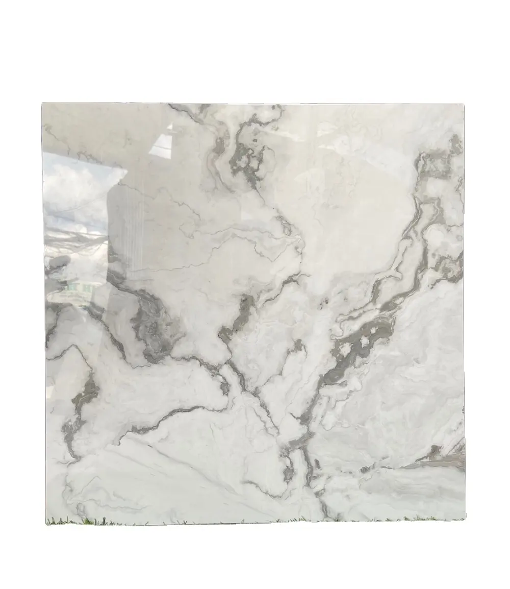 Fornitore indiano antiscivolo opaco vendita calda porcellana opaca 600x600 Calacatta piastrelle per pavimenti in marmo Super bianco per bagno e soggiorno