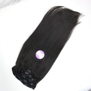 批发人头马真人发双拉制100人发夹接发角质层对齐 - Product Image 2