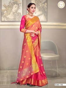 R &amp; D Exports Presents Latest New Designer Pure Silk Weaving Sarees Indian Sarees Shari Sari - Product Image 2