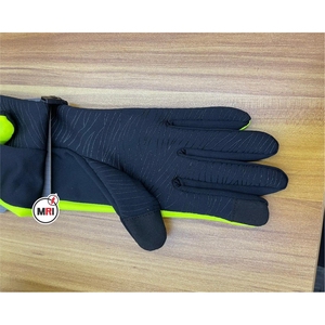 Erkekler ve kadınlar kış bisiklet eldiveni dokunmatik ekran Vis güvenlik deri eldiven açık koşu için rüzgar geçirmez su dayanıklı - Product Image 2