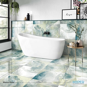 Hot Bán Xu Hướng Sản Phẩm Marlow Màu Xanh Lá Cây 600X600Mm Gạch Cho Sàn Sứ Gạch Kỹ Thuật Số Vitrified Gấp Đôi Tải Gạch - Product Image 4