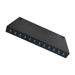 Yuanyi Fiber Optic Termination Box 12 Port LC/SC/FC Adapter 19inch Optical Fiber Distribution Box Fix Type <strong>With</strong> SPCC Material - Product Image 2