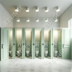 EBUNGE Preschool <strong>WC</strong> Toilet <strong>Partitions</strong> Nursery Toilet Cubicles Wood Toilet <strong>Partitions</strong> - Product Image 5