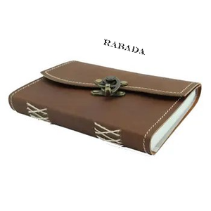 LEATHER VINTAGE Writing Leather Journal <strong>With</strong> Antique <strong>Lock</strong> Closure <strong>Notebook</strong> Handmade Bound Daily <strong>Notepad</strong> Travel Diary |7X5&quot; - Product Image 6