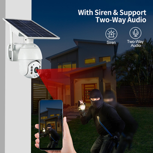 Cámara de seguridad inalámbrica 4G Wifi solar Cámara exterior 2MP 4MP S10 H.265 Cámara solar Zoom óptico 5mp 95 grados CMOS 2.4gz WIFI - Product Image 2