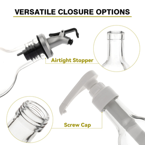 Индивидуальная круглая кухонная стеклянная бутылка для приготовления пищи с оливковым маслом со Skrink 100 мл 250 мл 500 мл 750 мл 1000 мл - Product Image 6