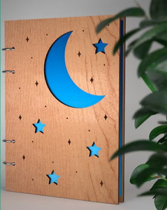 Đánh bóng bằng gỗ Nhật ký bìa với Vector trang trí mô hình-Tùy chỉnh hình dạng máy tính xách tay bìa - Product Image 6