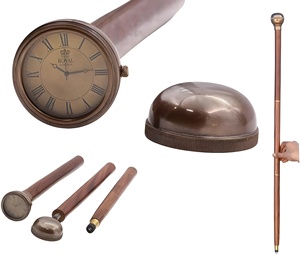 El işi 36 ''pirinç pusula kolu ahşap baston üç katlanabilir kamp yürüyüş koşu yürüme bastonu. - Product Image 1
