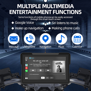 Portable Moto Screen 7 Inch <strong>Android</strong> 14 Carplay 4G <strong>WiFi</strong> Navigation <strong>Android</strong> Auto Universal Motorcycle <strong>GPS</strong> Systems - Product Image 3
