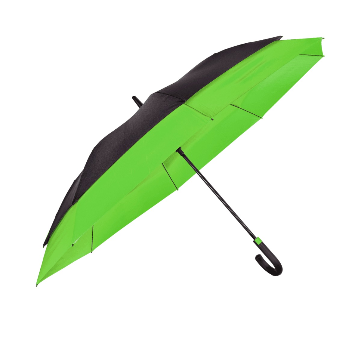 สีเขียวนีออนกับสีดำ