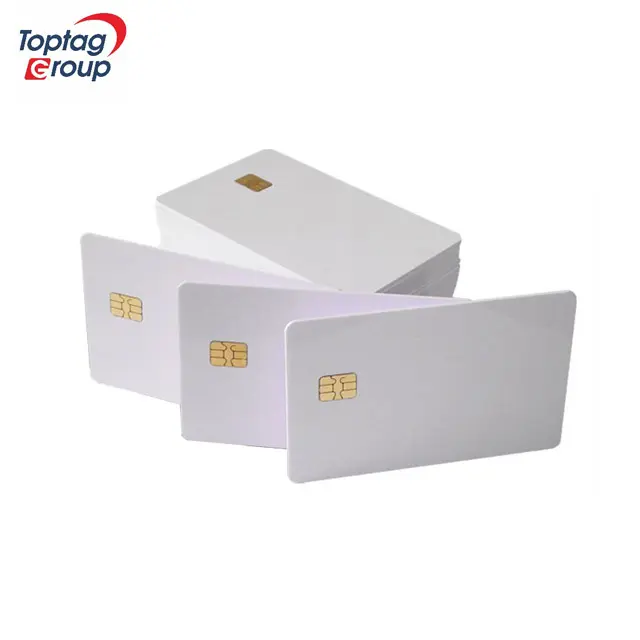 Custom PVC IC Chip Card ISO/IEC 7816 SLE4442 Inkjet Printable Rewritable RFID Card