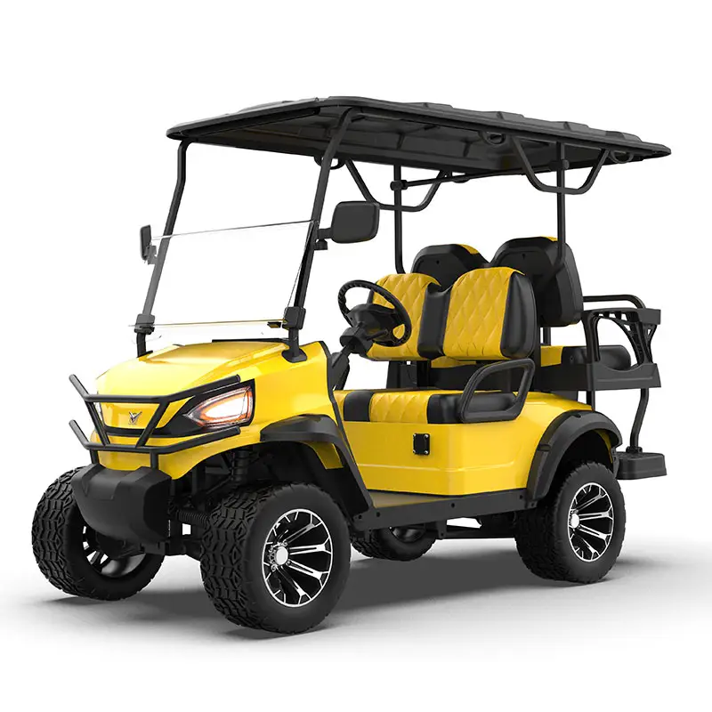 High Quality 3.5KW 72V Electric Golf Cart 14 Inch 4 Wheel 4 Seater Electric Golf Carts