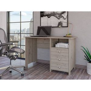 Компьютерный стол Antara с открытой полкой для хранения и тремя ящиками - Product Image 6