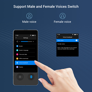 Factory W12 Instant Voice Übersetzer Gerät Simultan übersetzung Arabisch Nieder län disch Offline-Übersetzung 144 Sprachen online - Product Image 5