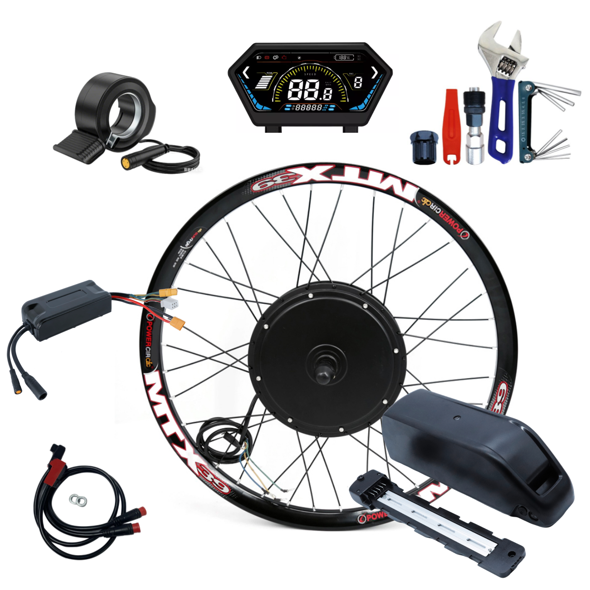 Black 29" with 52v 20ah LG battery