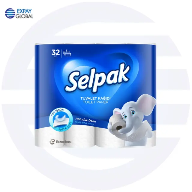Papel higiénico para Selpak, 3 capas, 32 rollos, productos originales de todo tipo
