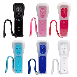 2 in 1 uzaktan ve Nunchuck denetleyici uzaktan kumanda Gamepad Nunchuck denetleyicisi ile silikon kılıf Nintendo Wii için - Product Image 4
