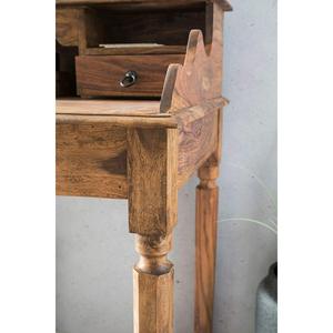 Jaipur Solid Wood Study <strong>Table</strong> with <strong>Three</strong> Drawers Bookshelf Foldable Laptop <strong>Computer</strong> <strong>Table</strong> Simple Design <strong>for</strong> Bedroom Hotel Use - Product Image 4