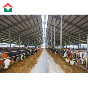 Giá Rẻ Kết Cấu Thép Trang Trại Barn Đúc Sẵn Trang Trại Dê Nhà Kho Gia Cầm/Bò/Cừu Nhà Chăn Nuôi Barn - Product Image 3