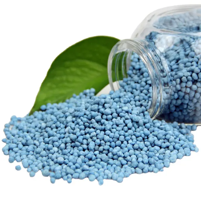 Agricultural Grade NPK Compound Fertilizer NPK 12-12-17 +2MgO+TE Blue SOP Grade Granular Low price
