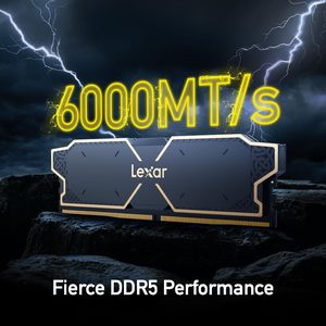 DDR5 Lexar 6000MHz 32GB (16GB * 2) CL32 RAM 1.35V เดสก์ท็อปหน่วยความจำพร้อมฮีทซิงค์ AMD Expo และ Intel XMP 3.0ดำ/ขาว - Product Image 2