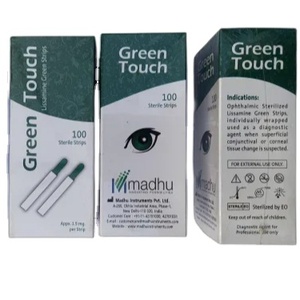 MARS uluslararası teşhis şeritleri floresein sodyum oftalmik yeşil dokunuş (LISSAMINE yeşil şeritler) - Product Image 1