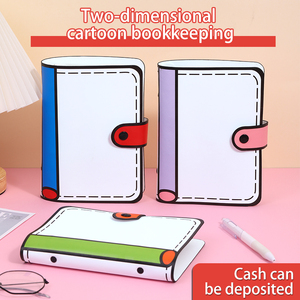 New A5 Student <strong>Notebook</strong> Hardcover with Detachable Binder Four Kinds of Inner Pages and Pockets Leather Cover <strong>Notebook</strong> - Product Image 6