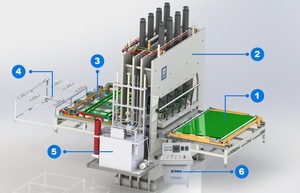 Automatic Short Cycle Hot Press <strong>Production</strong> Line for Plywood Chipboard Mdf <strong>Particle</strong> <strong>Board</strong> Laminating