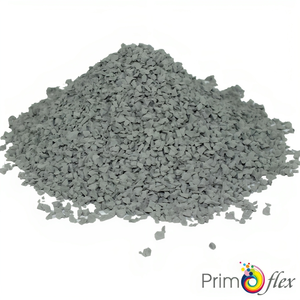 PrimoFlexアッシュグレー弾性EPDMゴム顆粒1-4mm 25kgバッグ遊び場用
