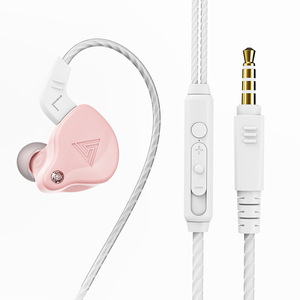 QKZ AK6 sihirli ses HiFi kulaklık 10mm dinamik sürücü Sweatproof spor kulak çengelleri In-line kontrol toplu sipariş kablolu kulaklık - Product Image 1