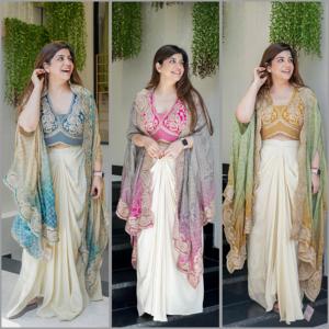 独特设计的女性穿着<span class=keywords><strong>Lehenga</strong></span> <span class=keywords><strong>Choli</strong></span>和Kothi在西多蒂看起来从印度批发价格