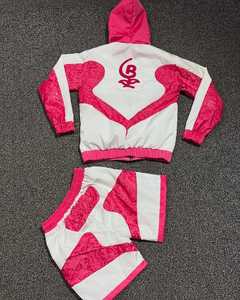 Mens Trackacksufer מותאם אישית להגדיר עם ז 'קט אפ וjoggers עבור הפעלת צוות ספורט כושר או מיתוג אופנה