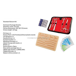 Yüksek kaliteli sütür uygulama pedi tam insan cilt sütür uygulama sütür ped ön kesim yaraları ile 3 katmanlı özel boyut gibi bakmak - Product Image 3