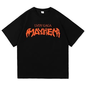 Lady Gaga <strong>Mayhem</strong> New Album Tee <strong>Shirt</strong> Homme New in Top Tees Men ringer short sleeve Round Neck Printing Pullover T-<strong>Shirt</strong> 50513 - Product Image 3