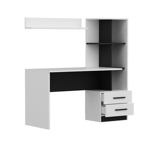 Alta qualità ALASKA scrivania da studio bianco-nero Multi-funzione tavolo disegni in legno scrivania Computer sala studio mobili per la casa - Product Image 5