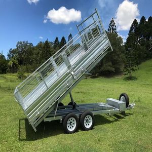 免费送货拖车2-3吨5吨农用拖拉机拖车拖拉机液压农用自卸车倾翻拖车
