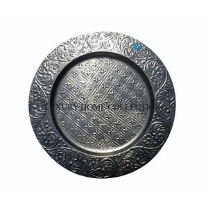 趋势设计餐桌装饰餐具食品充电器盘6件套独家品质热销圆桌展示盘