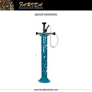 独特设计最佳品质奢华埃及抛光水烟脉冲铸造黄铜Farida Ajour水烟
