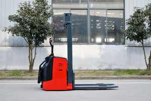 Elektrikli istifleyici üzerinde CJLIFT CE tam ayakta 2 ton küçük akülü konteyner tamamen elektrikli kamyon palet istifleyici - Product Image 6