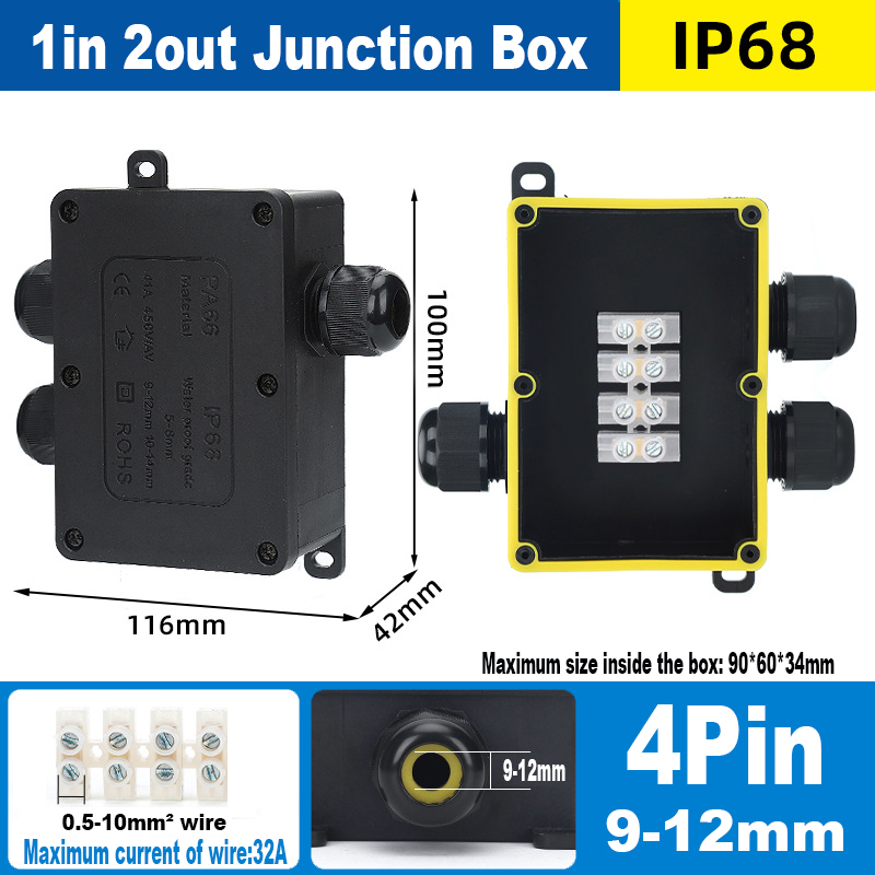 1in 2out large 4pin(9-12mm)