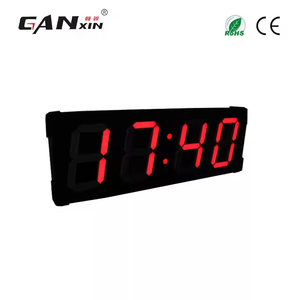 GO4T-8R Ganxin on door sport 8 pollici 4 cifre orologio da parete digitale Logo personalizzato materiale metallico funzione di calendario per uso ufficio - Product Image 5