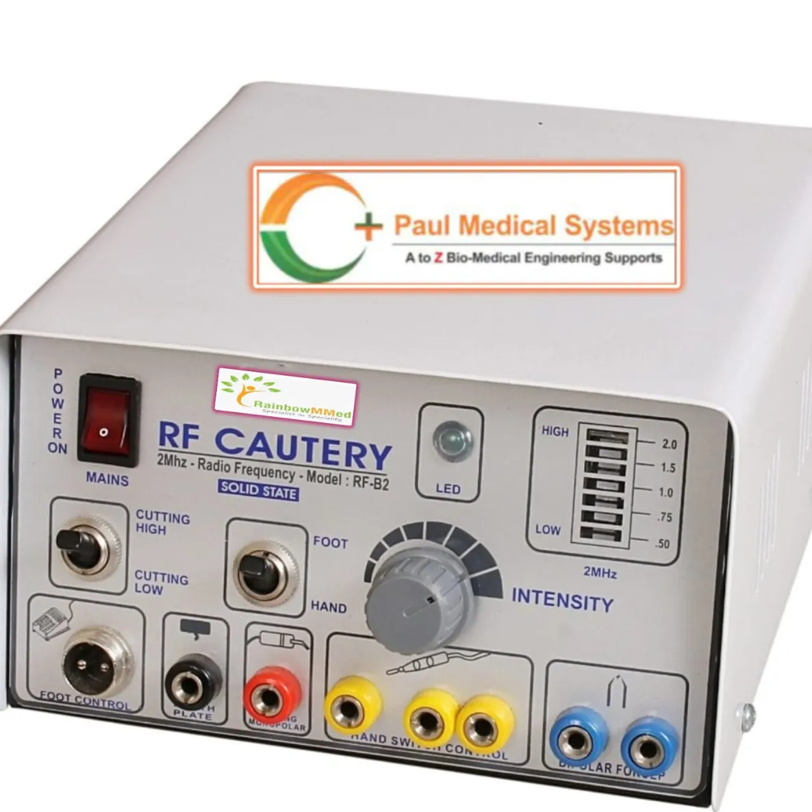 Máquina de diatermia electrocauterización, unidad electroquirúrgica monopolar bipolar, portátil