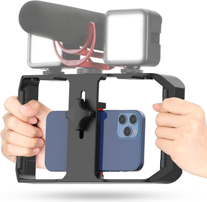 טלפון וידאו אחיזת מייצב חצובה הר עבור Videomaker סרט-יצרנית עם קר נעל הר עבור iPhone עבור Samsung
