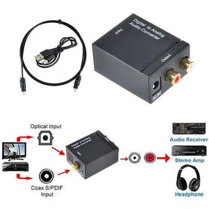 Adaptador convertidor de audio Toslink SPDIF óptico RCA digital a analógico - Product Image 2