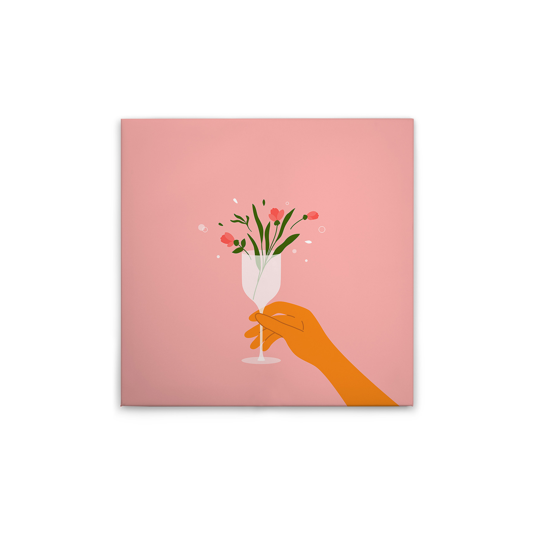 Pink, White, Green, Brown,