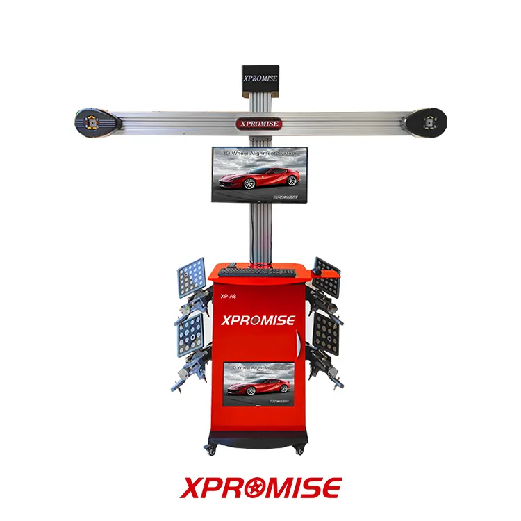 3D Wheel Alignment Machine XP-A8 Garage /Automobile Maintenance Single Screen 640MP Target Identity Calibration
