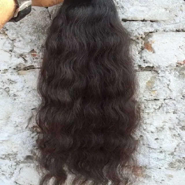 インドから直接生のインドの髪100% バージン水波未処理の人毛織りレミー髪