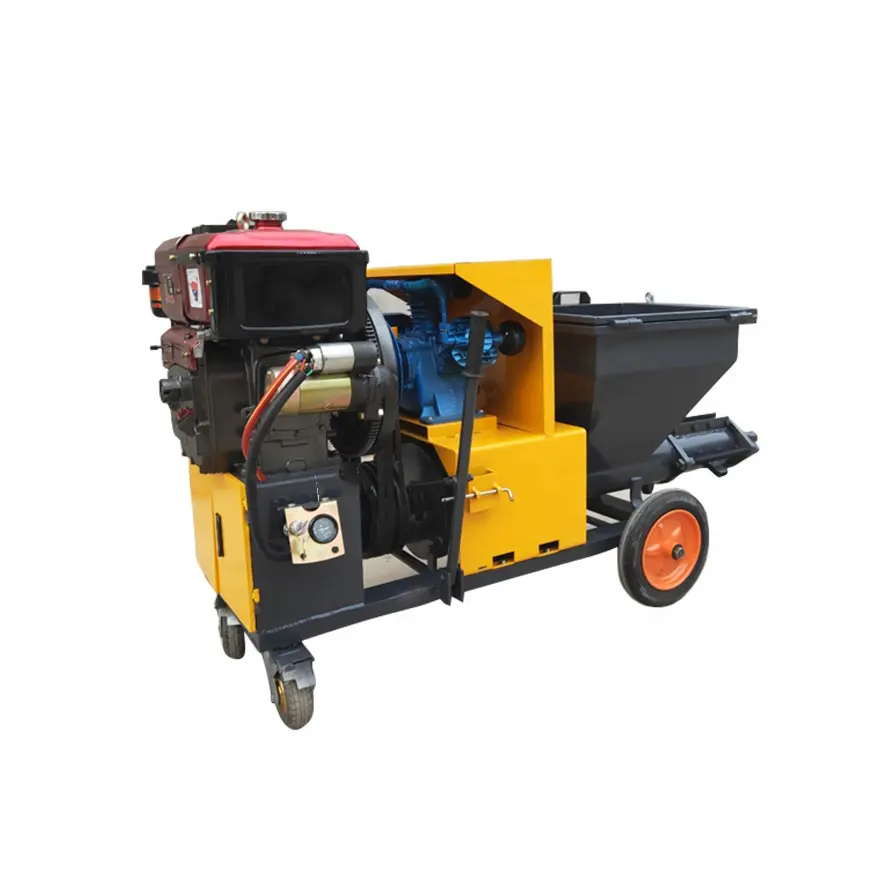 Small mortar spraying machine plastering MM55 Gypsum and cement based Spray plaster Machine